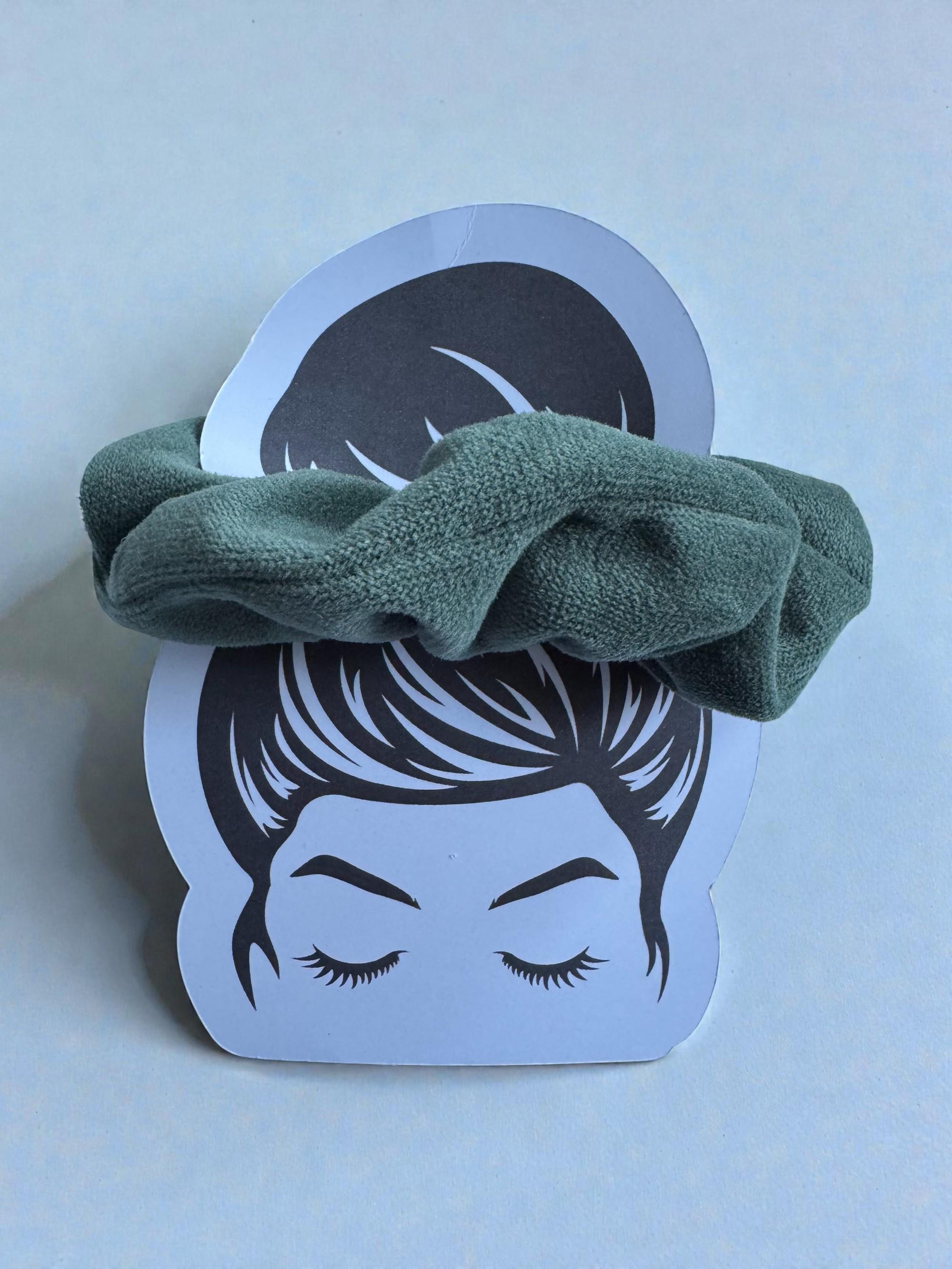 Hår scrunchie - grønn